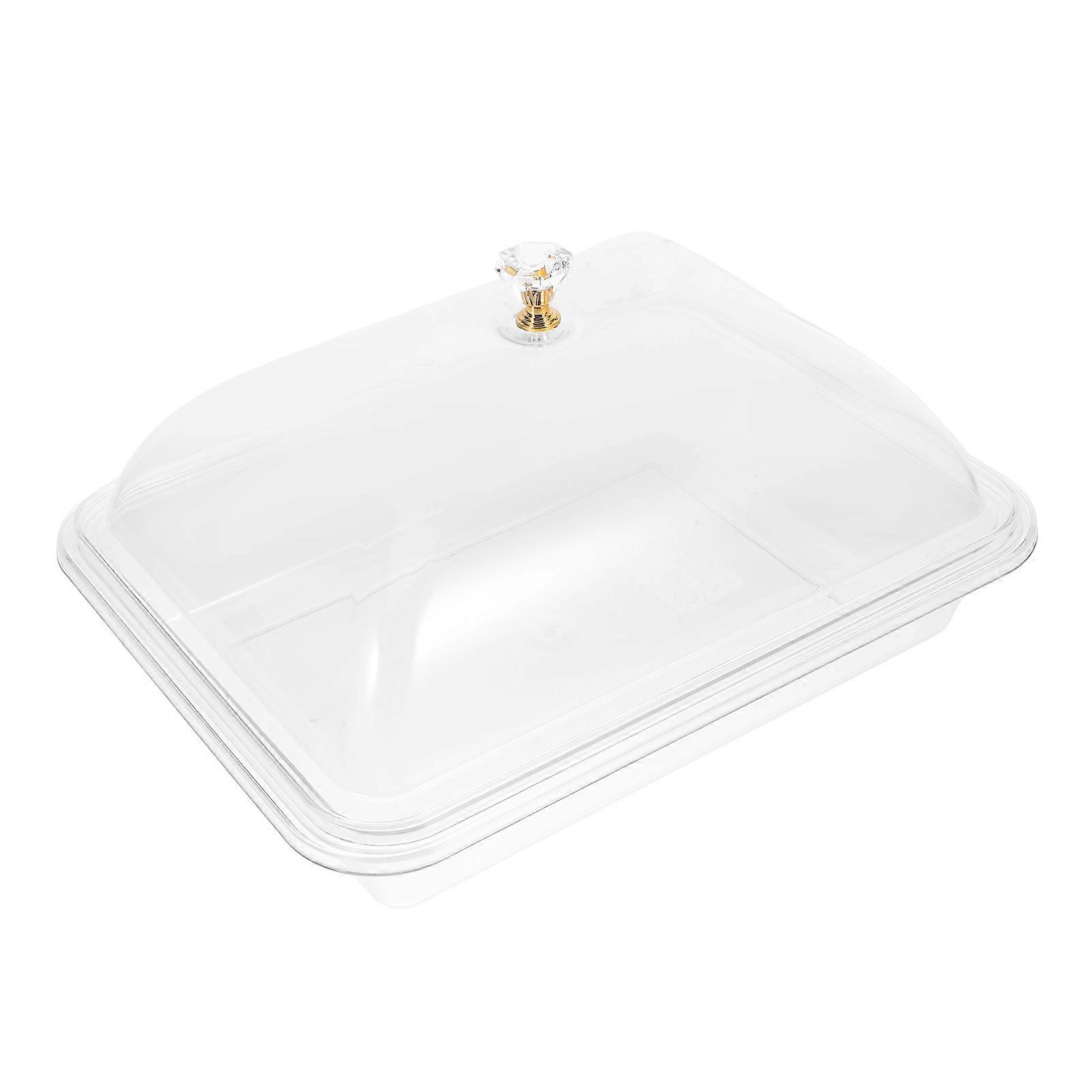 Household Serving Tray Multi-function Dessert Tray Transparent Fruit Tray Dinner Accessory