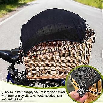 Accessoires pour panier de vélo pour chien : pare-soleil, toile d'ombrage respirante et portable (sans support)