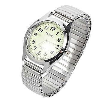 Reloj de pulsera para mujer Reloj de pulsera elástico Reloj de aniversario Regalo Reloj casual Regalos de personas mayores