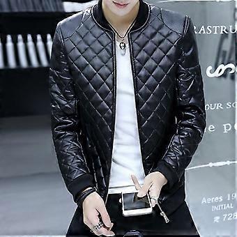 Men's casual leather jackets trendy men's jackets thin leather jackets youth Korean autumn and winter jackets casaco masculino