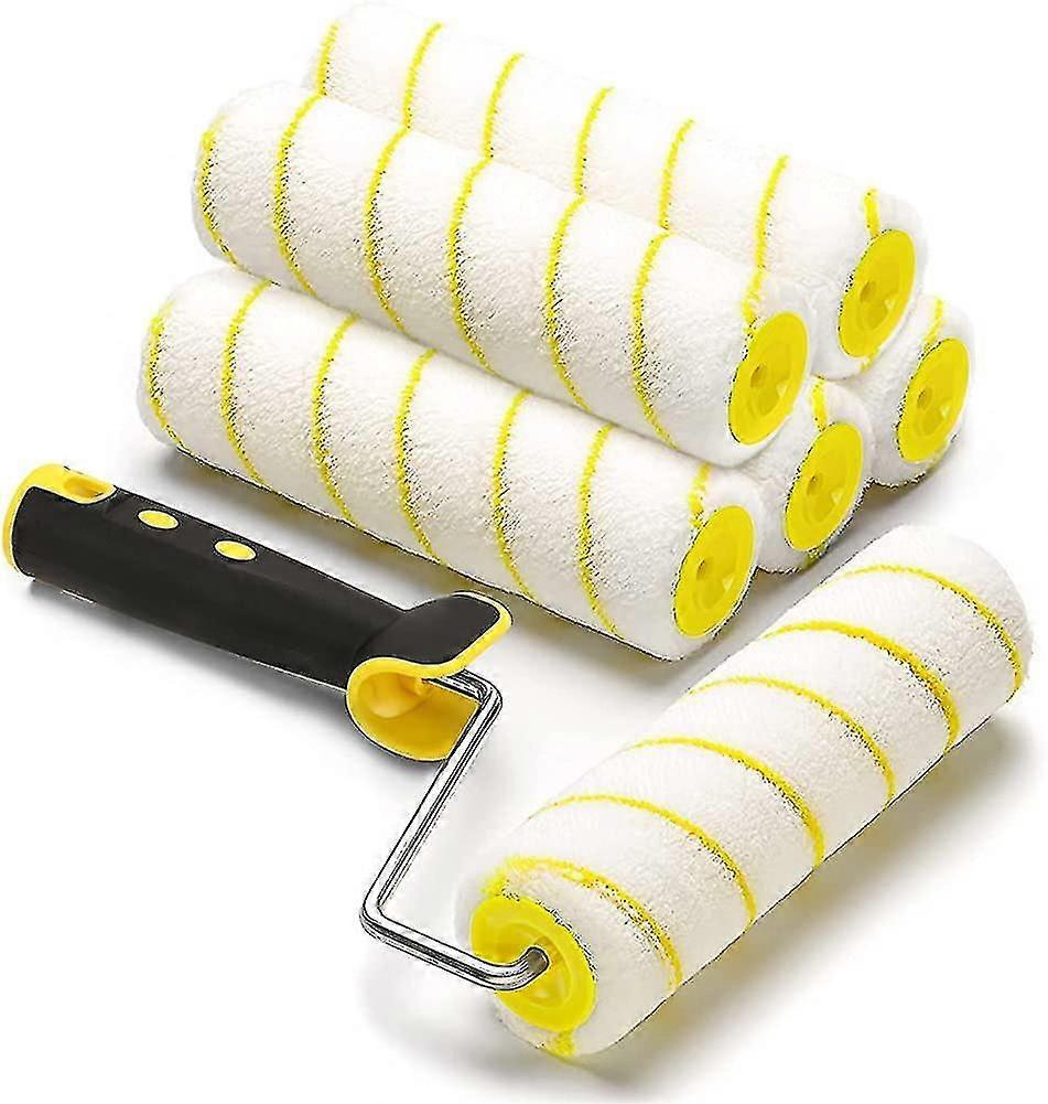 Verfroller - 6-delige set professionele verfroller, 5 verfroller