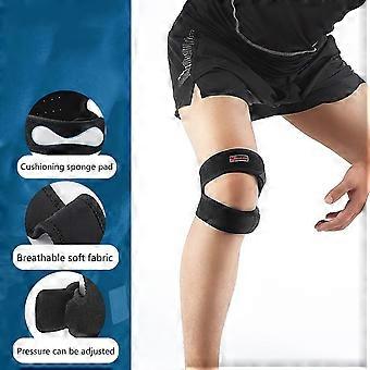 1Pc Knee Pad High Flexibility Adjustable Not Easy to Slip Off Tear Resistant Wear-resistant Patella Protection Fitness Protector Double Knee Patella T