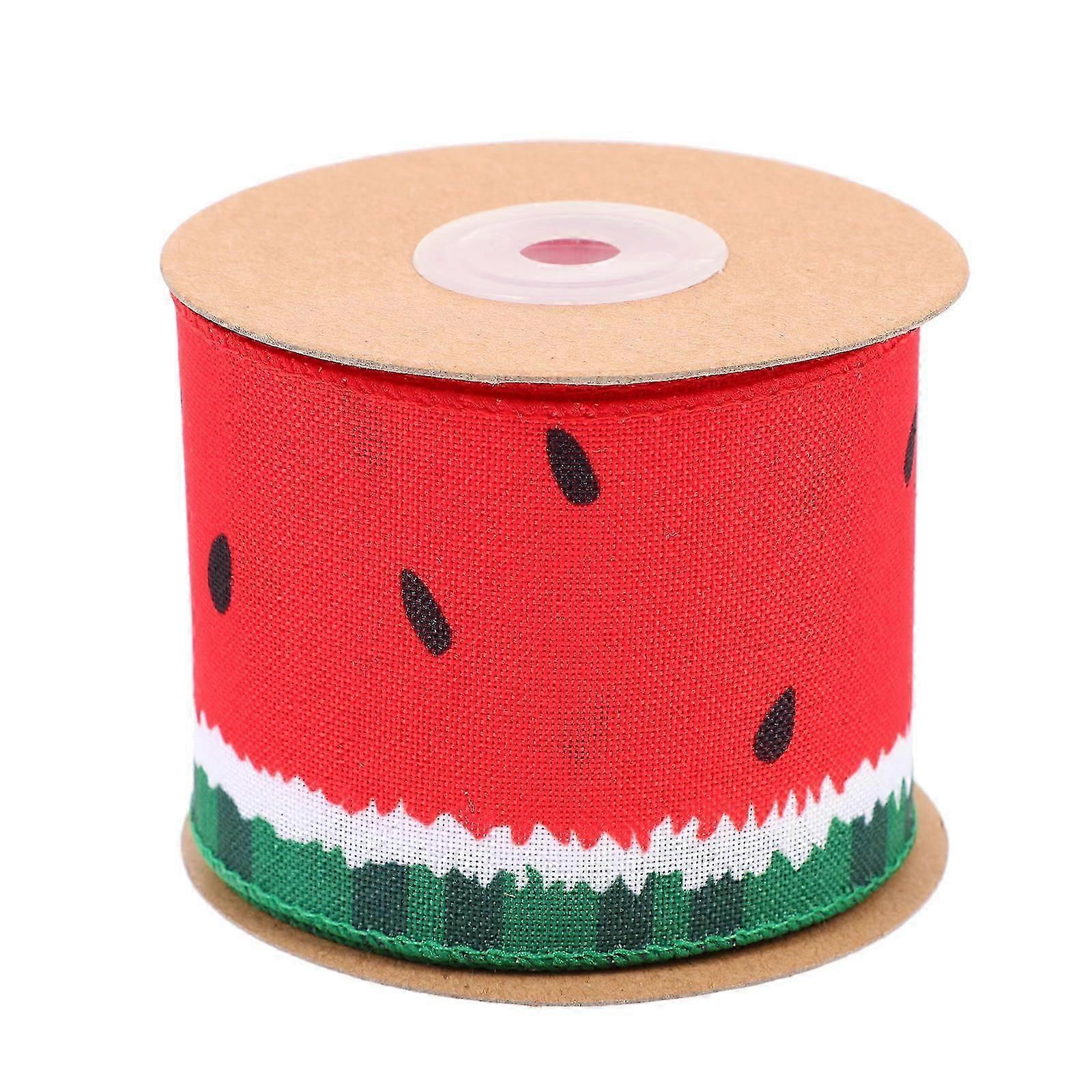 Watermelon Pattern Gift Wrapping Ribbon 1 Roll for Decoration