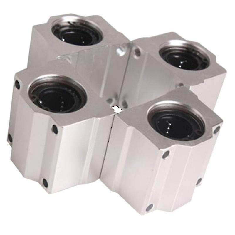 4 Pcs Sc20uu 20mm Aluminum Linear Motion Ball Bearing Slide Bushing For Cnc