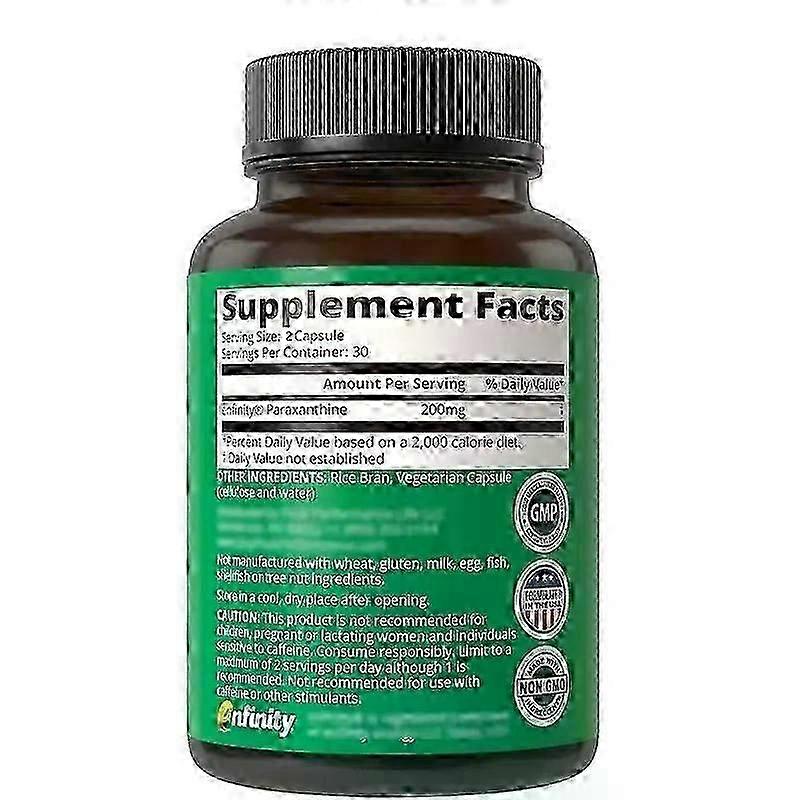 Paraxanthine Capsules - Energy & Focus Boost | Pre-Exercise Productivity Support