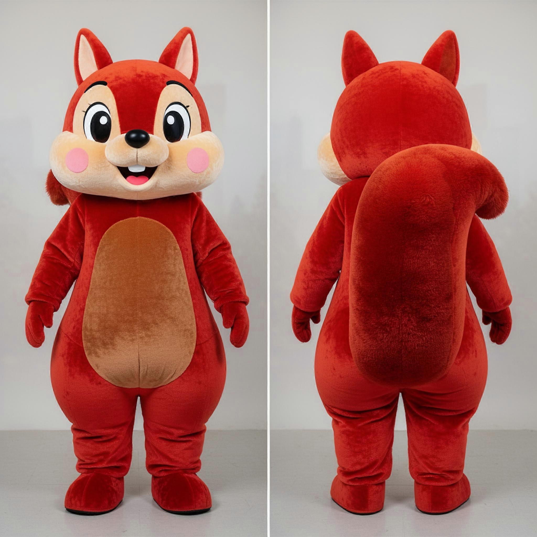 MASTICOT Russet Red Playful Squirrel Mascot