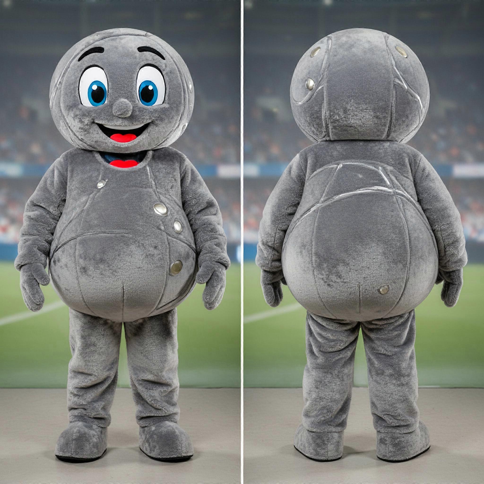 MASTICOT Velvety Gray Rounded Petanque Ball Mascot