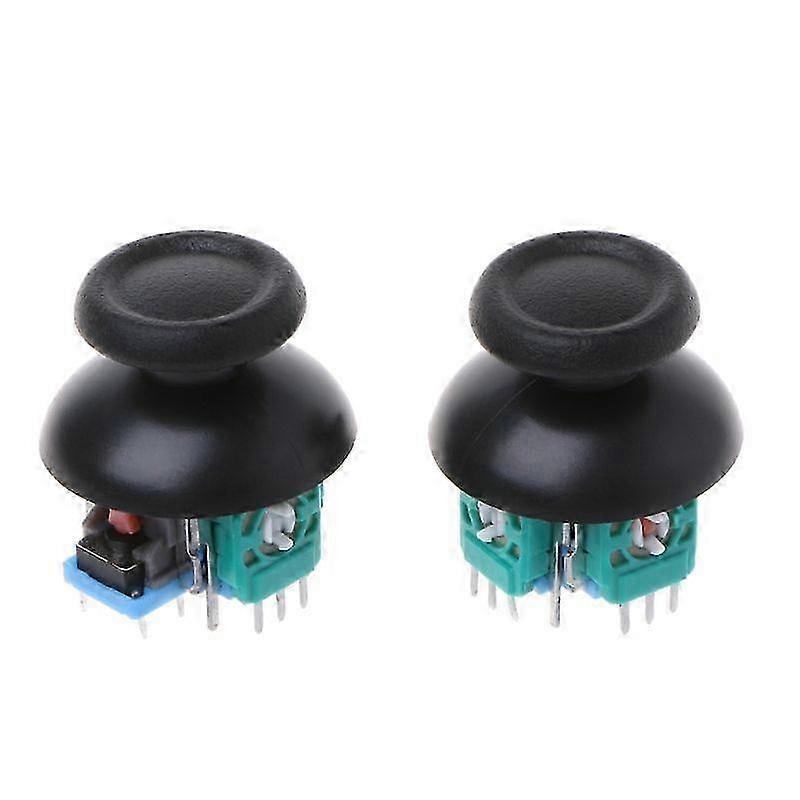 Joystick Analog Axis Sensor Module Compatible with PS4 Pro/Slim Controller (2pcs) Black