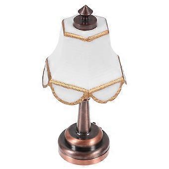 Dukkehus Mini Bordlampe til Dukkehus LED Dekorationslampe Gylden