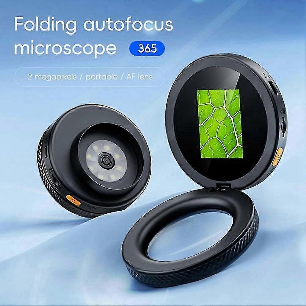 For Reading: Handheld Digital Microscope with 500X Magnification, 2.0 Inch IPS Screen, Adjustable LED Lights