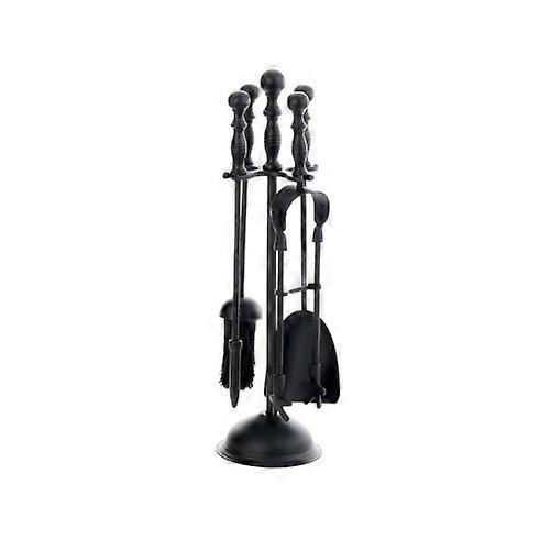 Leecroft Turn Handle Companion Set Black 18''