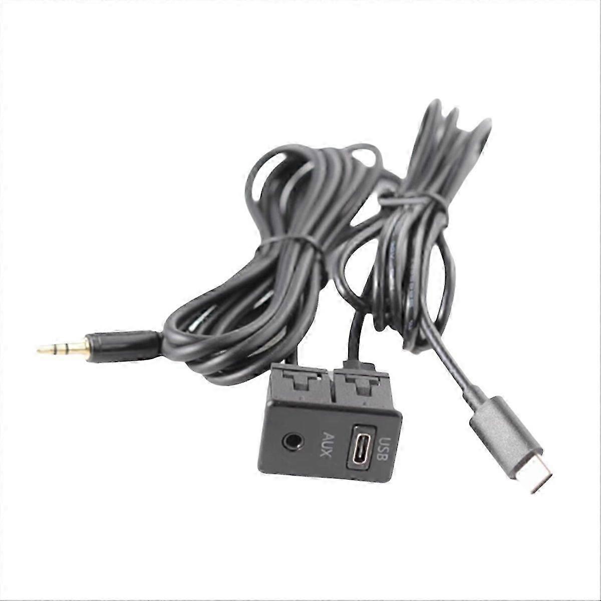Car Android Navigation Machine AUX Panel USB-C+AUX Interface Panel_fgz