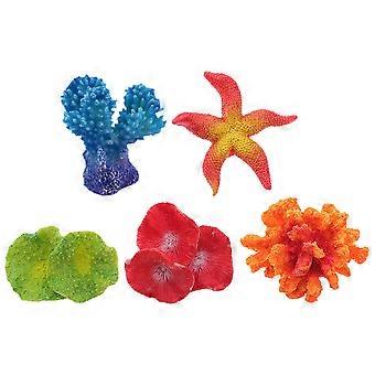 Artificial Starfish Resin Coral Decor for Fish Tank Decoration 5Pcs