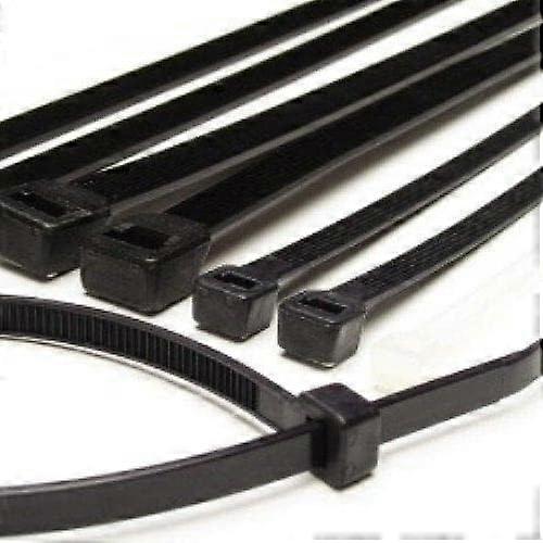 7.5 Inch Black Cable Ties for Quick Cable Management, Secure Locking Design and Easy Installation