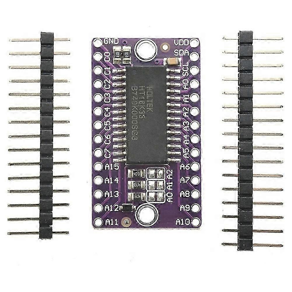 HT16K33 16x8 LED Dot Matrix Drive Control Module Digital Tube Driver Development Board
