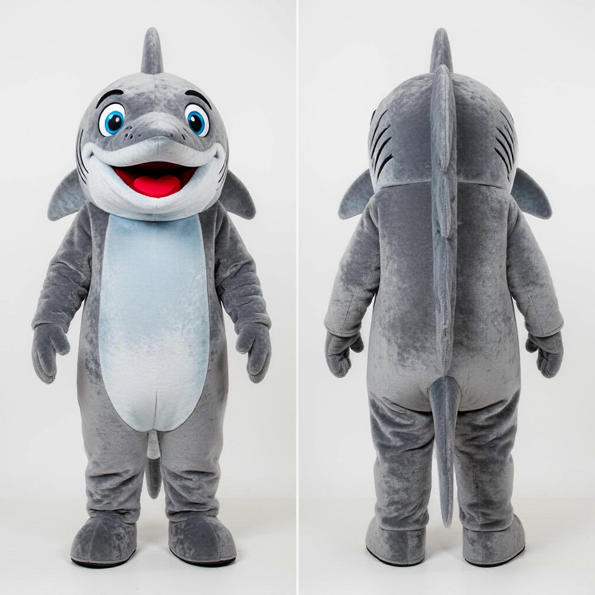 MASTICOT Silver Streamlined Barracuda Mascot