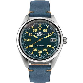 Mondia campus Guardian Watch para o homem analógico de quartzo japonês com pulseira cowskin Mi748-3CP