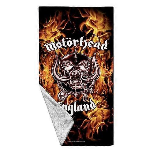 Motorhead England Fire Beach Towel