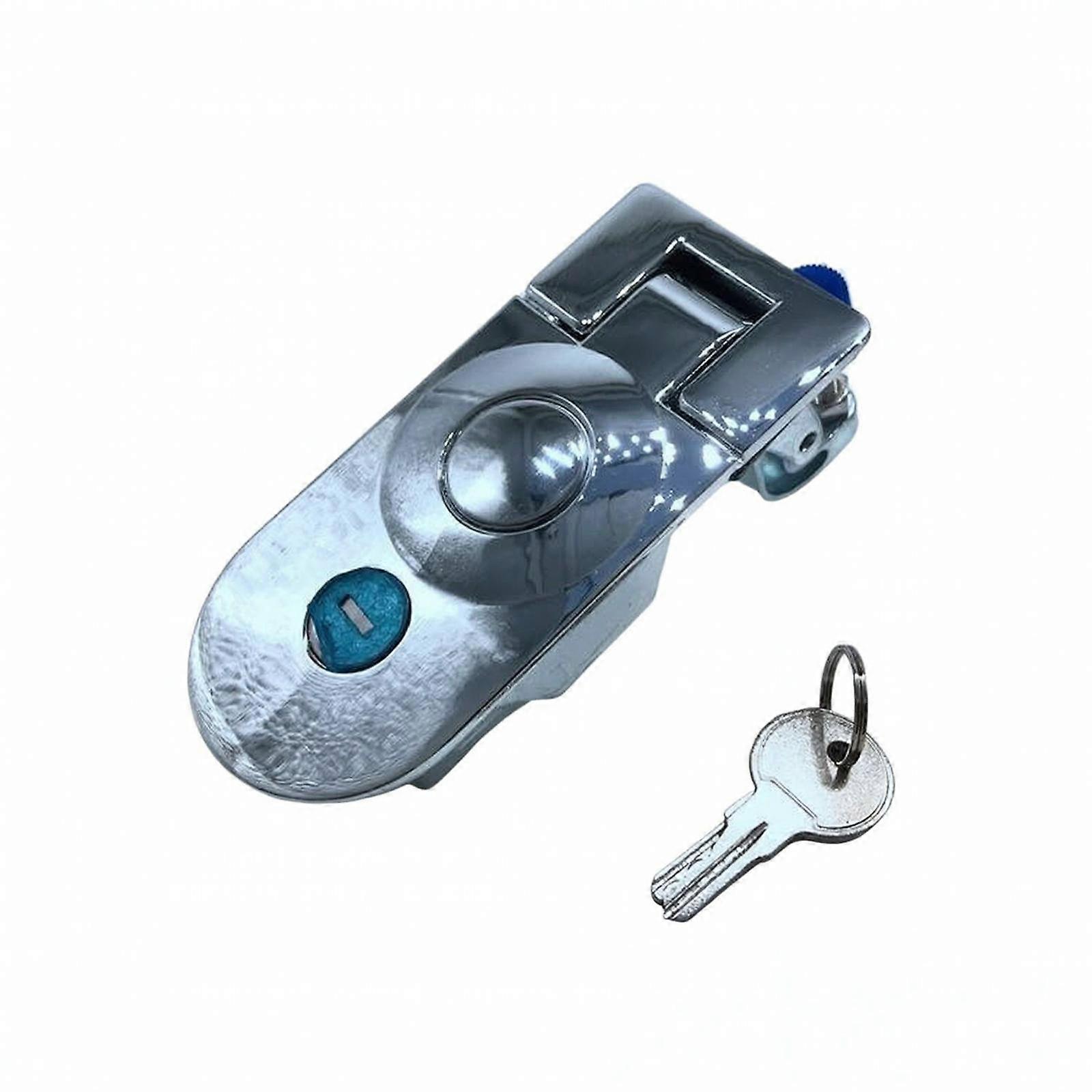 Flat Lock with Key Compact Button Lock with Key Sturdy for Electrical Cabinets
