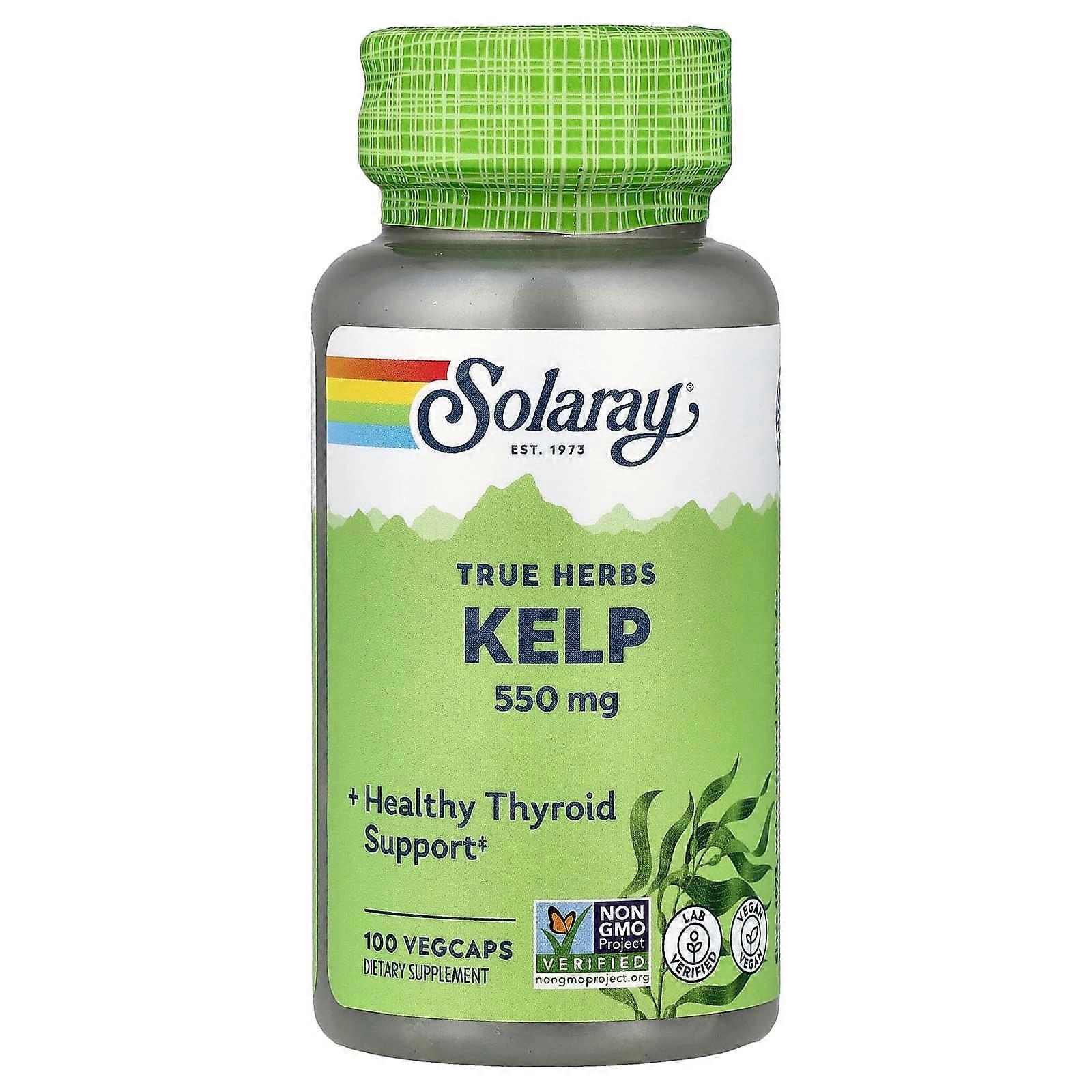 Solaray, True Herbs, Kelp, 100 Vegcaps