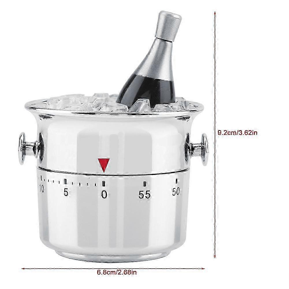 60-Min Stainless Steel Kitchen Timer