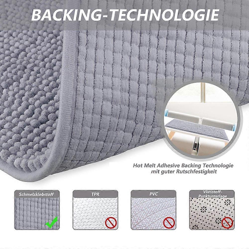Chenille Microfiber Bath Mat With Durable Binding