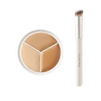 Skin Cleansing And Makeup Holding Tricolor Concealer To Cover Facial Spots Dark Circles And Lacrimal Grooves PU6306