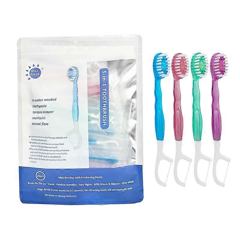 5 in 1 Disposable Mini Toothbrush Kit