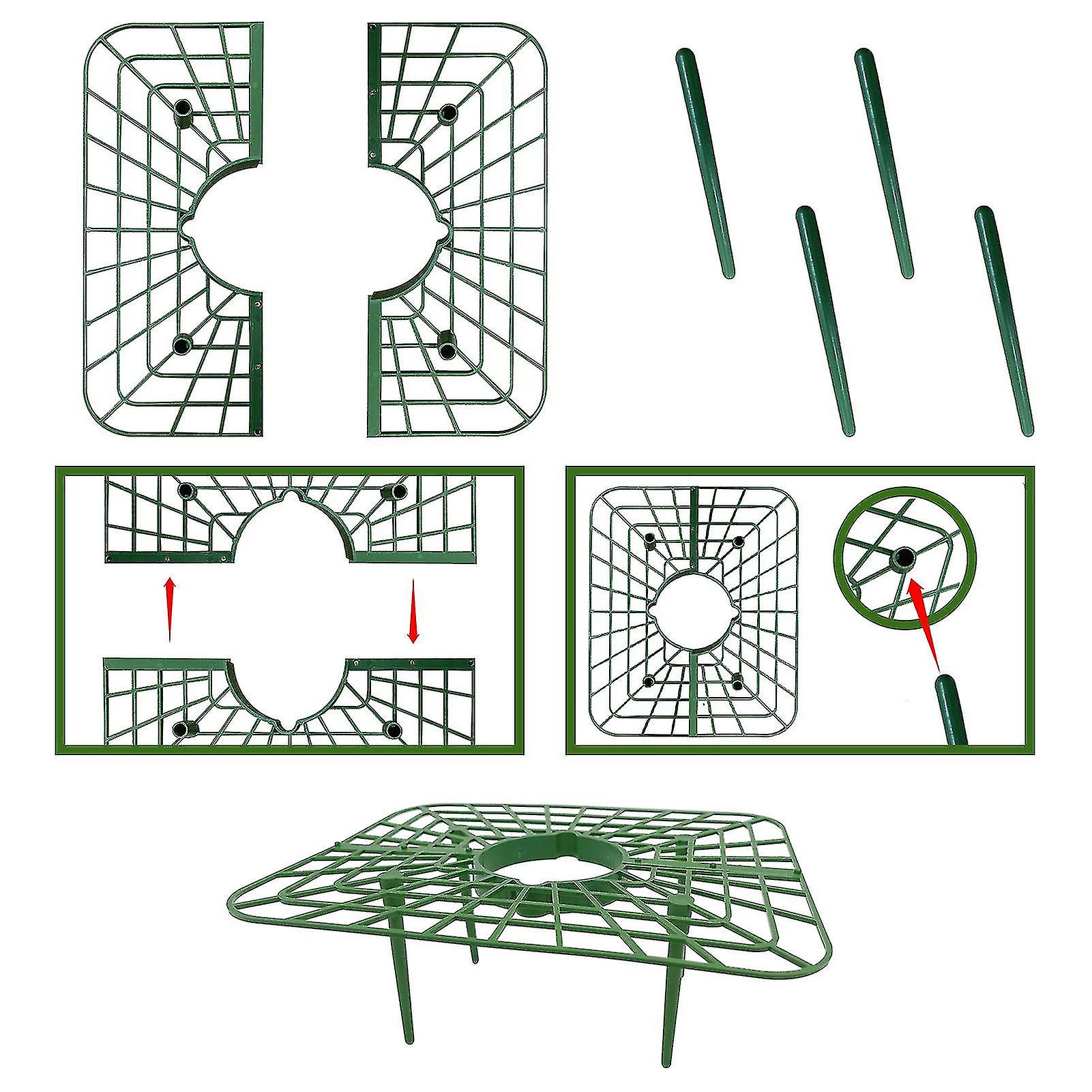 الفراولة تدعم رف زراعة الفراولة المحمول للحفاظ على نظافة حامل الحديقة المتوافق مع