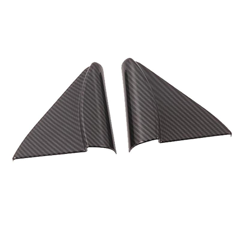 for Navara NP300 2016-2021 Carbon Fibre Car Interior A-Pillar Speaker Horn Cover Frame Sticker Acce