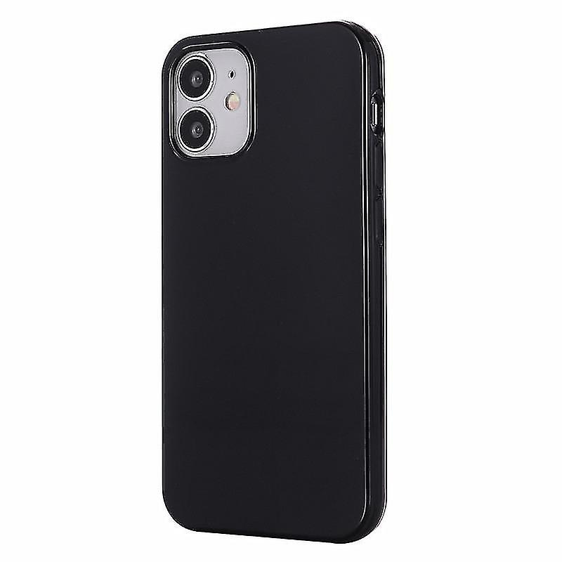 For Iphone 12 / 12 Pro Solid Color Tpu Protective Case(black)
