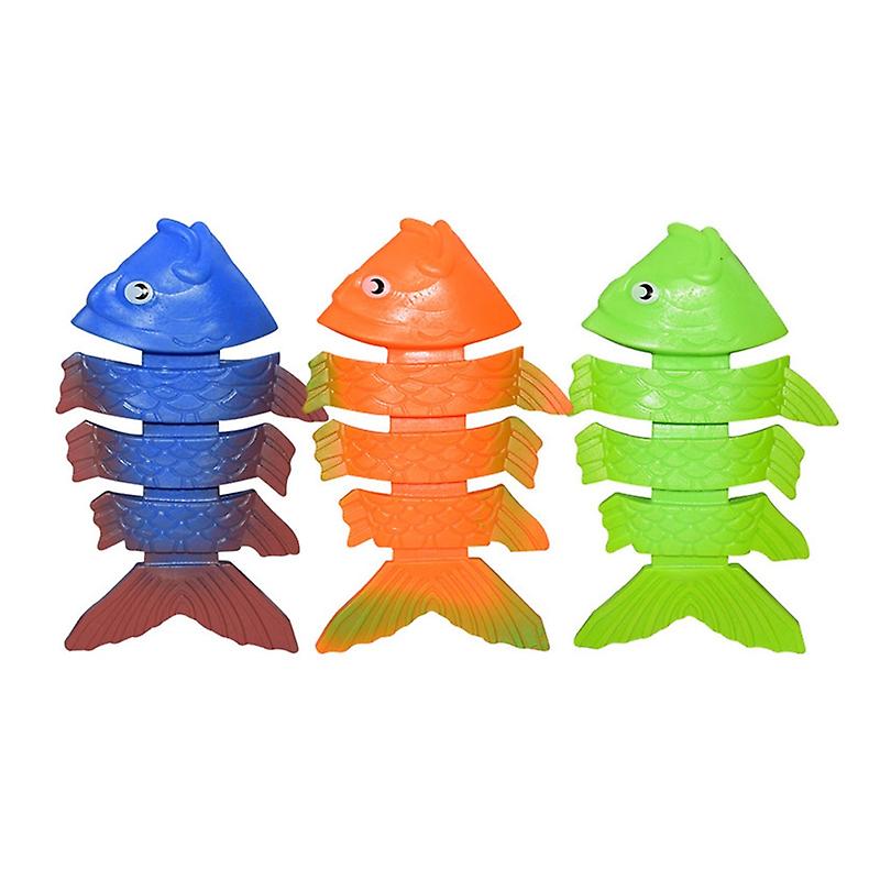 3PCS Fish Bones Diving Swimming Pool Toys
