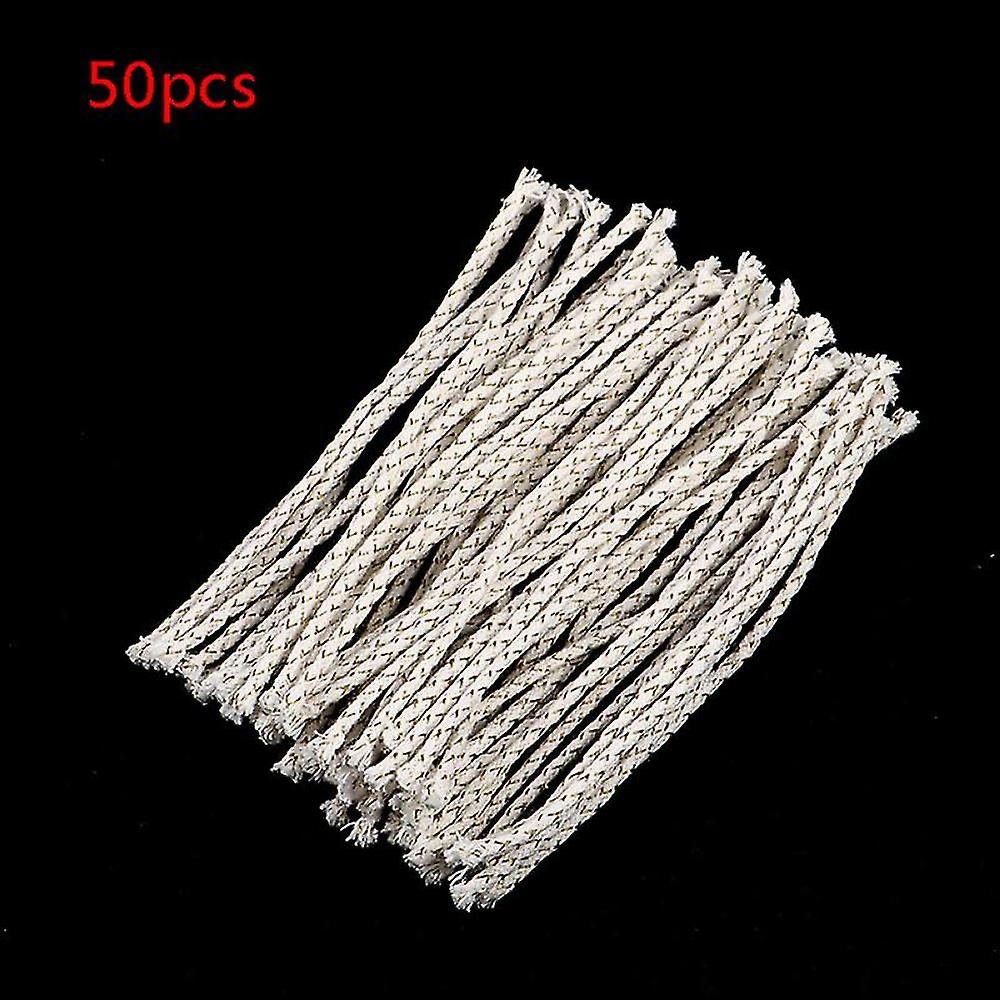 20/30/50pcs βαμβακερά φυτίλια πυρήνων βαμβακιού σύρματος χαλκού για τον αναπτήρα βενζίνης πετρελαίου κηροζίνης