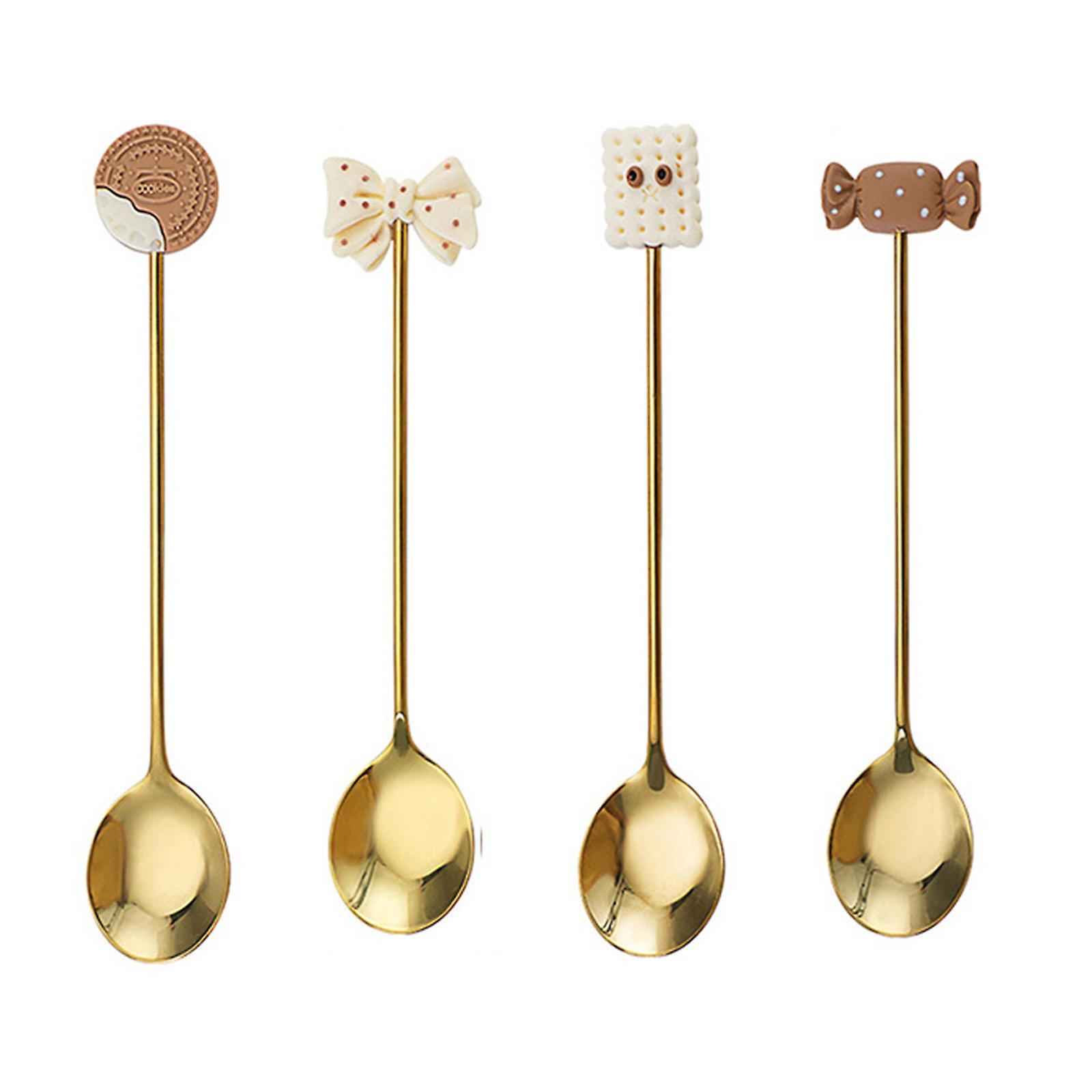 Electroplating Gold Stirring Spoon Household Family Home Tableware Accessory