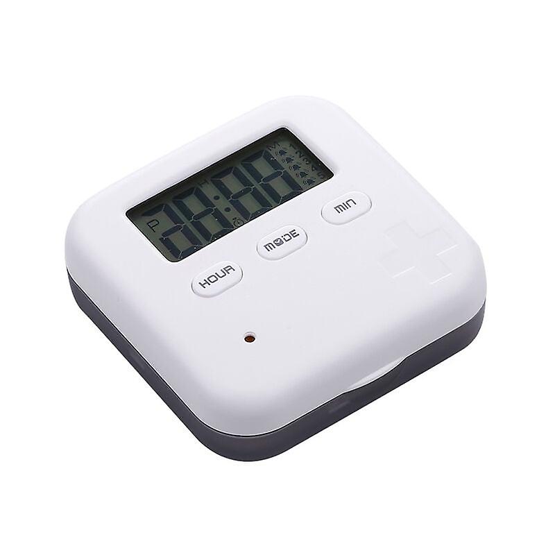 Timer Pill Box Electronic Reminder Pill Box Elderly Pill Box Timer Gray