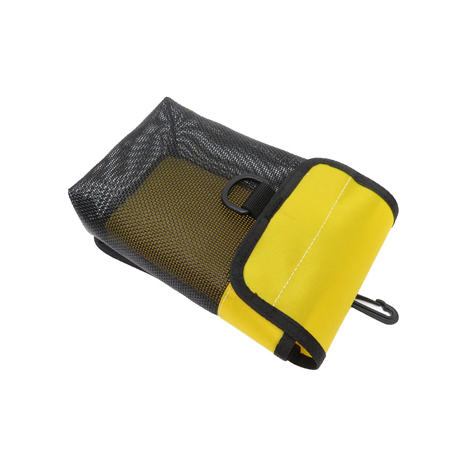 Tauchausrüstung Aufbewahrungstasche Schnorchelausrüstung Halter Netztasche kleines Netz gelb