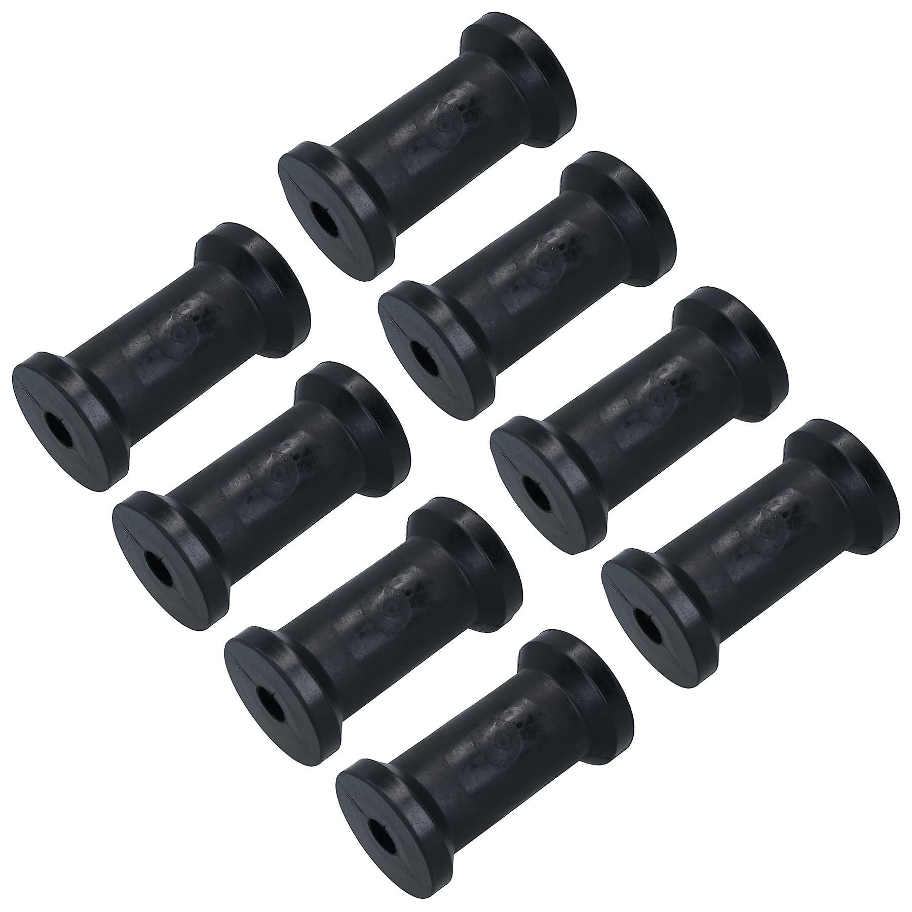 Boat / Jetski / Dinghy Trailer Keel Flat Rollers Rubber 127mm 16mm Bore 8 Pack