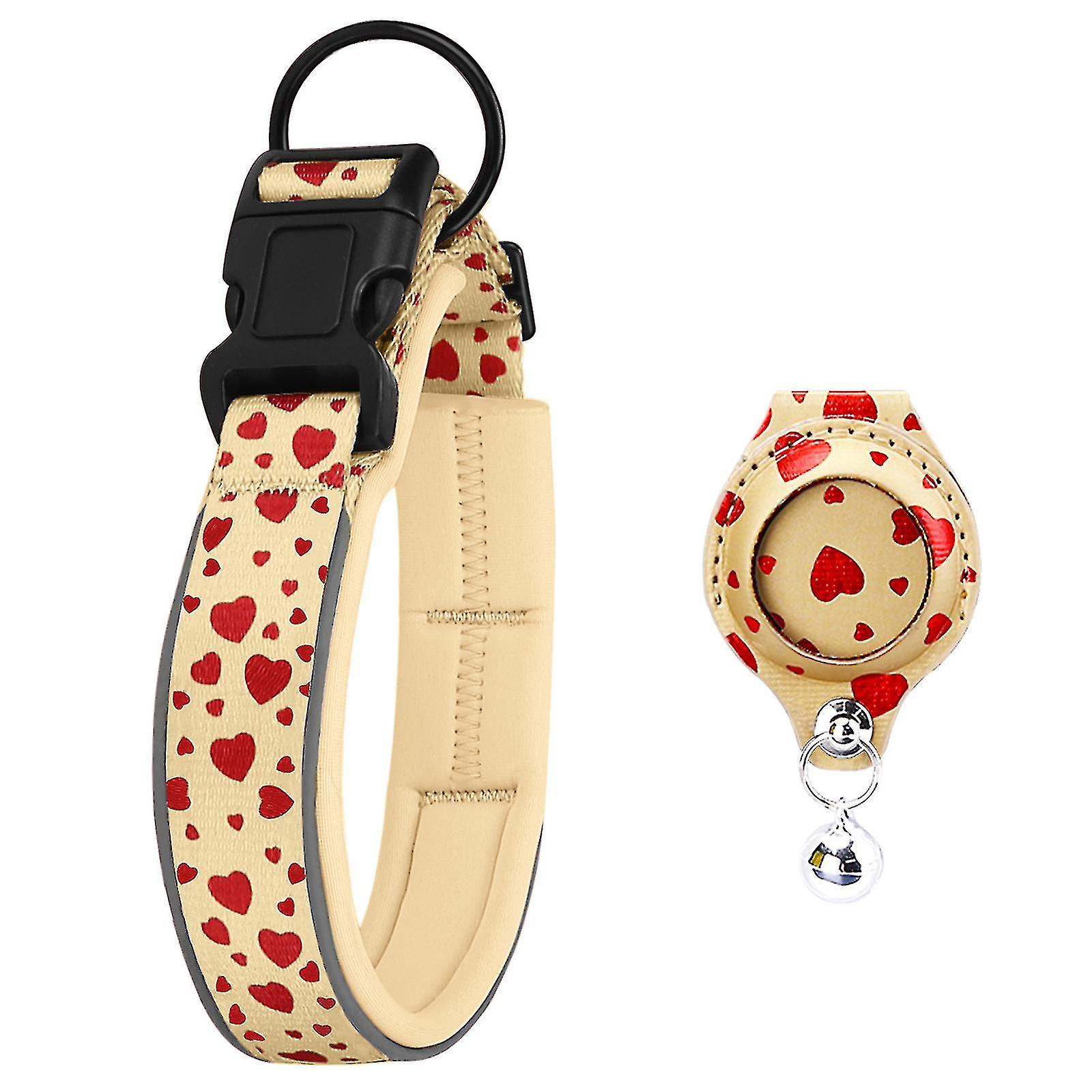 Dog Collar Adjustable Reflective Collar With Air Tag Case For Small Medium Large Dogs(no Airtag)