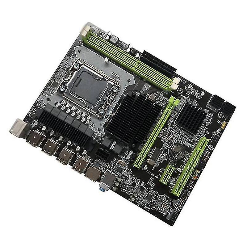 X58 Moderkort LGA1366 Dator Moderkort Stöd grafikkort med X5675 CPU + DDR3 4GB 1066MHz