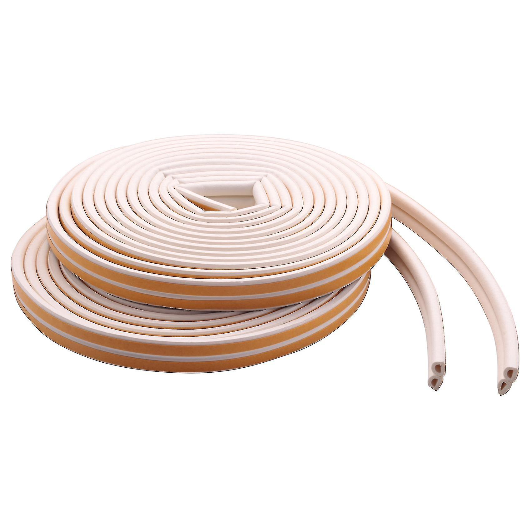 Weather Stripping Door Seal Strip Front Window Frame Foam Adhesive Rubber Soundproof, 2 Length 20m
