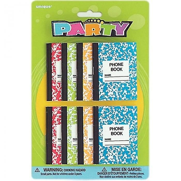Unique Party Phone Book Party Favours (Pack of 8)