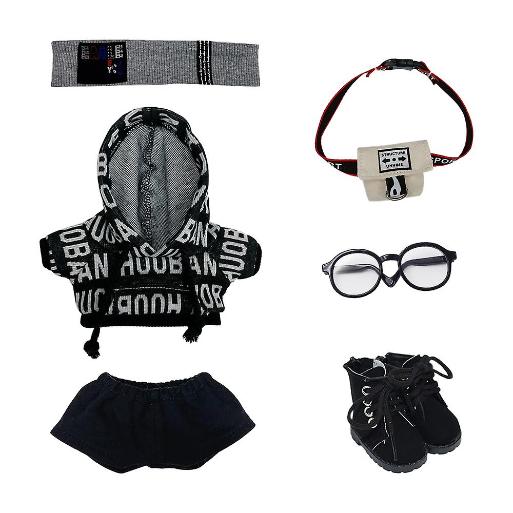 Loose Hip-hop Suits 15cm 20cm Plush Doll Clothes