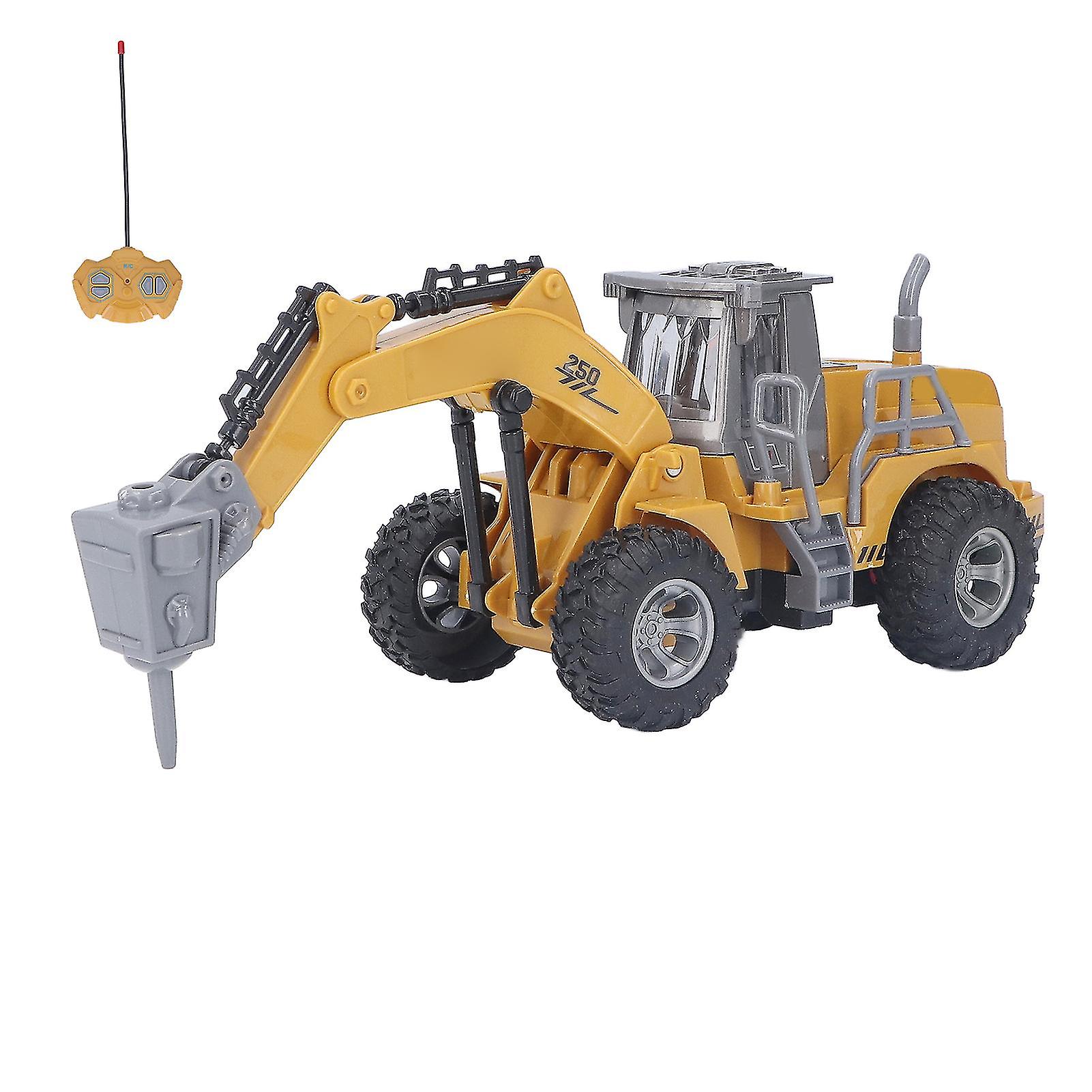 RC Excavator 1/30 Scale Simulation High Speed 4 Channels Construction Vehicle Toy for Kids Boys