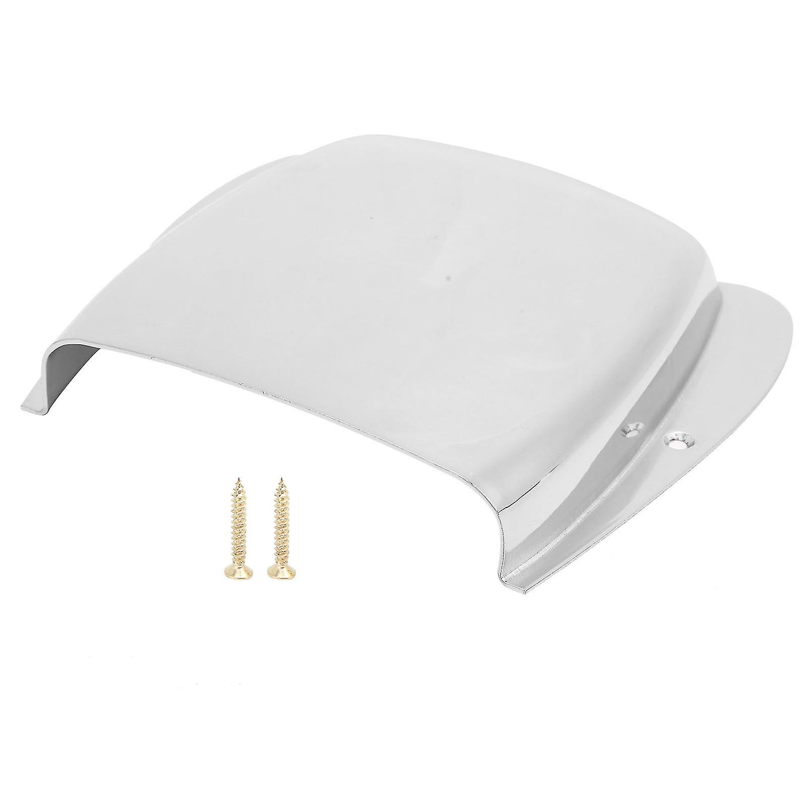 Guitar Bridge Cover, Bass Pickup Protector with Screws, String Instrument Accessories, Silver