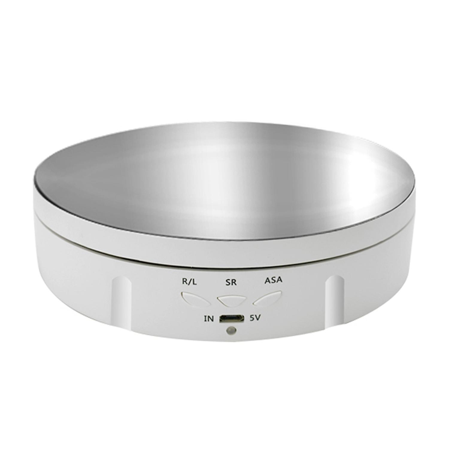 360° Electric Rotating Turntable USB Charging Rotating Display Stand 3 Speed Adjustable for Photogra
