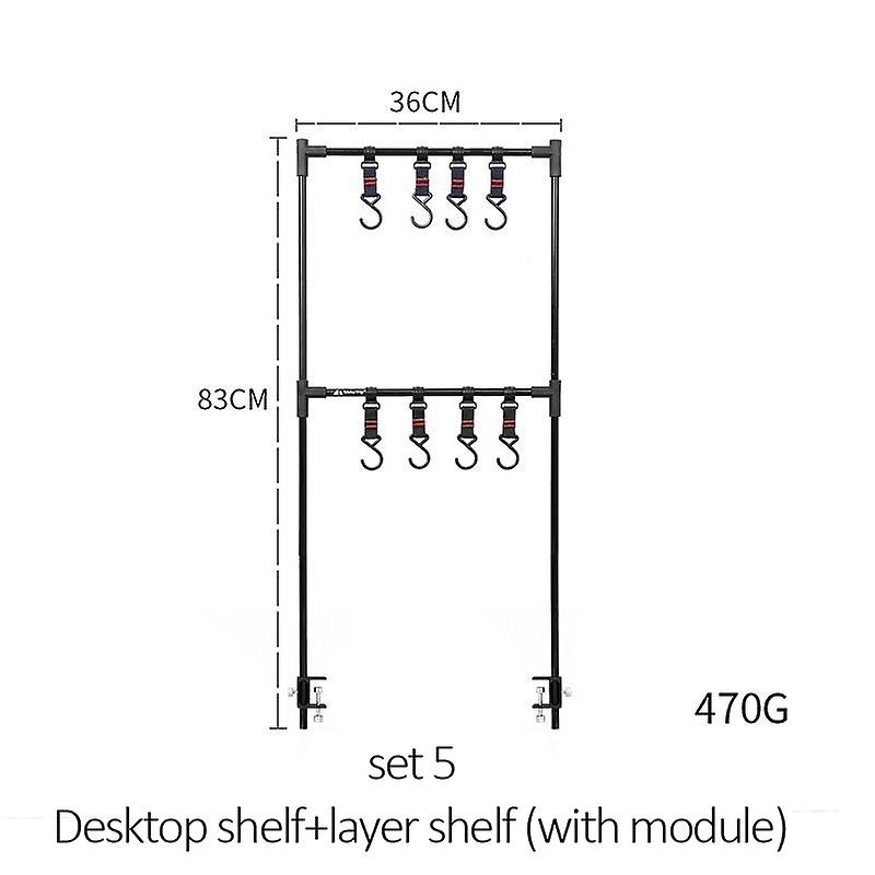 Luminous Campsite Shinetrip, Aluminum Alloy Support, Office Storage Shelf, Outdoor Table Edge Hanger
