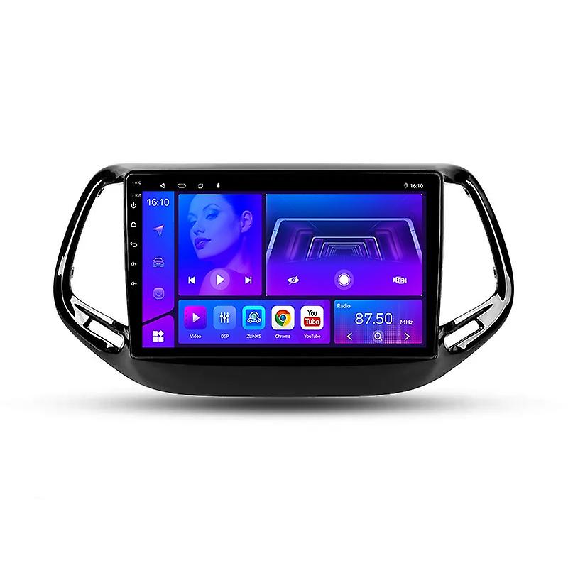 Carplay DSP RDS 2din Android Car Radio Multimedia Video Player For Jeep Compass 2 MP 2016 - 2018 GPS