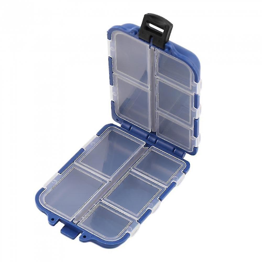 Fishing Rods 10 Compartments Storage Case Box Fly Fishing Lure Spoon Hook Bait Tackle Box