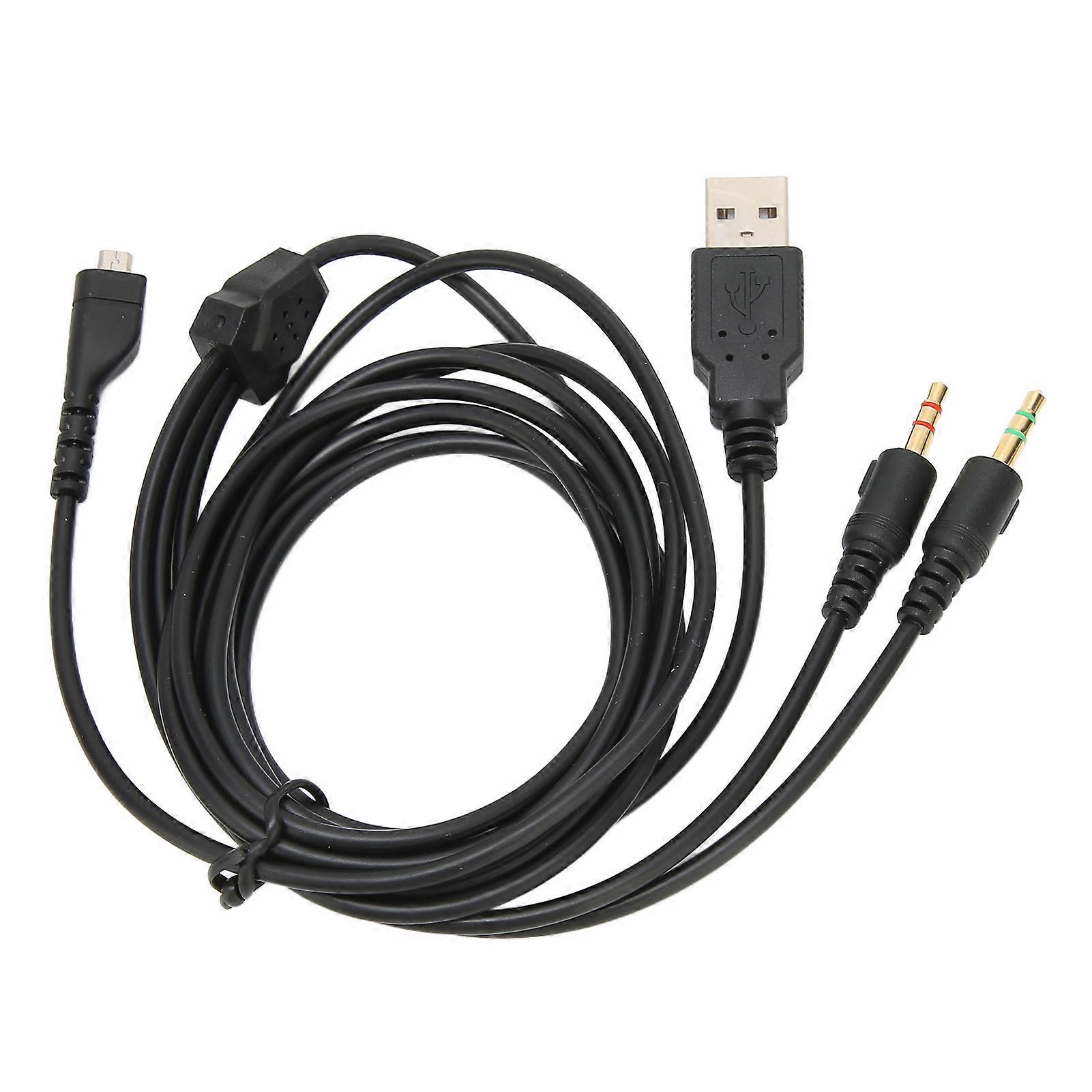 Câble USB et jack 3,5 mm avec éclairage pour casque SteelSeries Arctis