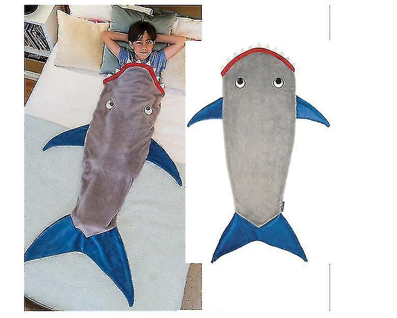 Couvertures Requin Couverture Queue de Sirène Couverture de couchage pour enfants Double Flanelle Requin